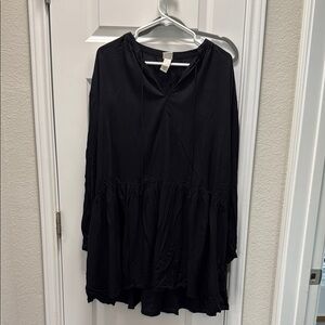Women’s H&M Black Long Sleeve Tunic Swing Dress